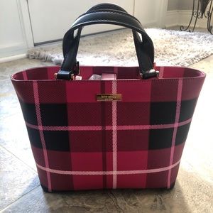 Kate Spade Pink Plaid Purse